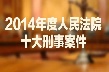 2014人民法院十大刑事案件