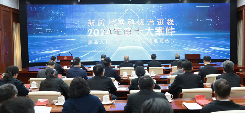 张军出席“新时代推动法治进程2024年度十大案件”揭晓活动